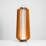 Vakker Portable LED Lantern in Teak and Metal for Outdoor Living