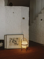 Portable Lantern Glass Table Lamp
