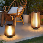Vakker Portable LED Lantern in Teak and Metal for Outdoor Living