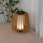 Vakker Portable LED Lantern in Teak and Metal for Outdoor Living