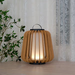 Vakker Portable LED Lantern in Teak and Metal for Outdoor Living