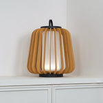 Vakker Portable LED Lantern in Teak and Metal for Outdoor Living