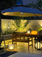 Portable Lantern Outdoor Table Lamp With Solar Panel