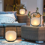 Portable Lantern Outdoor Table Lamp With Solar Panel