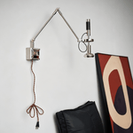 Precision Beam Plug-In Wall Sconce – Adjustable Modern Metal Lamp