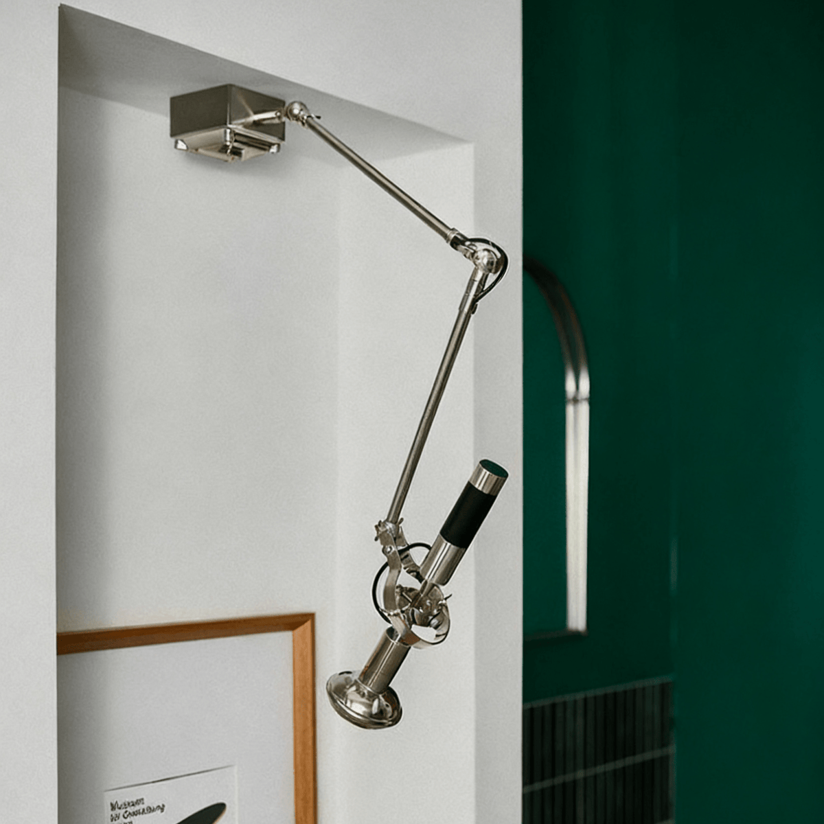 Precision Beam Adjustable Chrome Wall Sconce for Modern Interiors