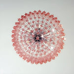 Prism Pink Glass Chandelier | Modern Designer Pendant Light