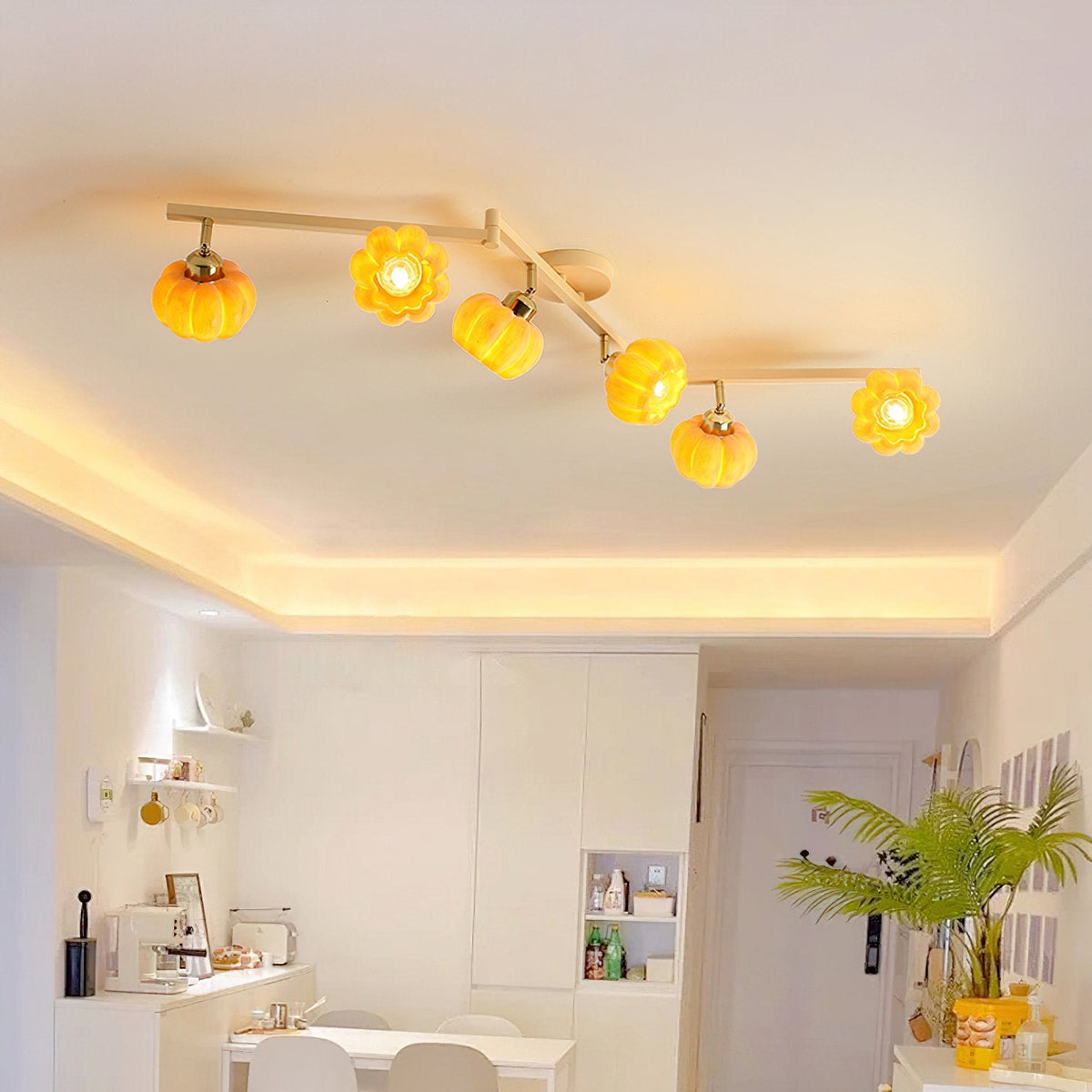 Pumpkin Multi Head Ceiling Lamp