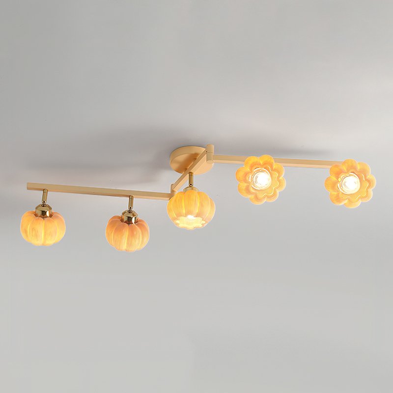Pumpkin Multi Head Ceiling Lamp