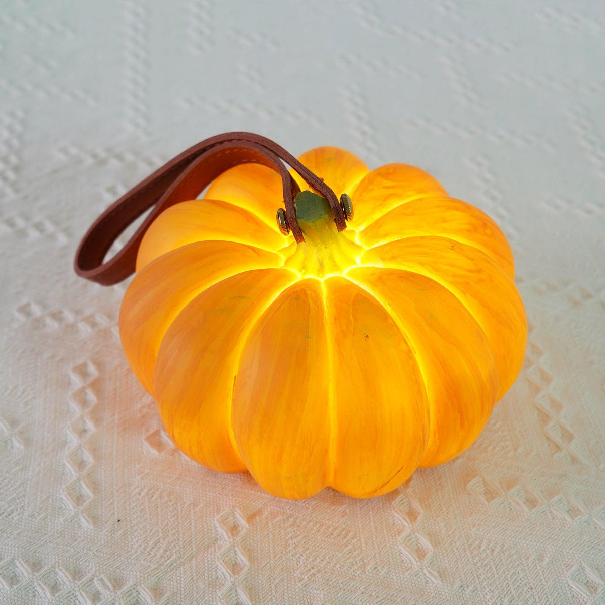 Portable Pumpkin Built In Battery Table Lamp