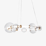 Puppet LED Chandelier in Gold and Clear Glass – Modern Luxury Pendant