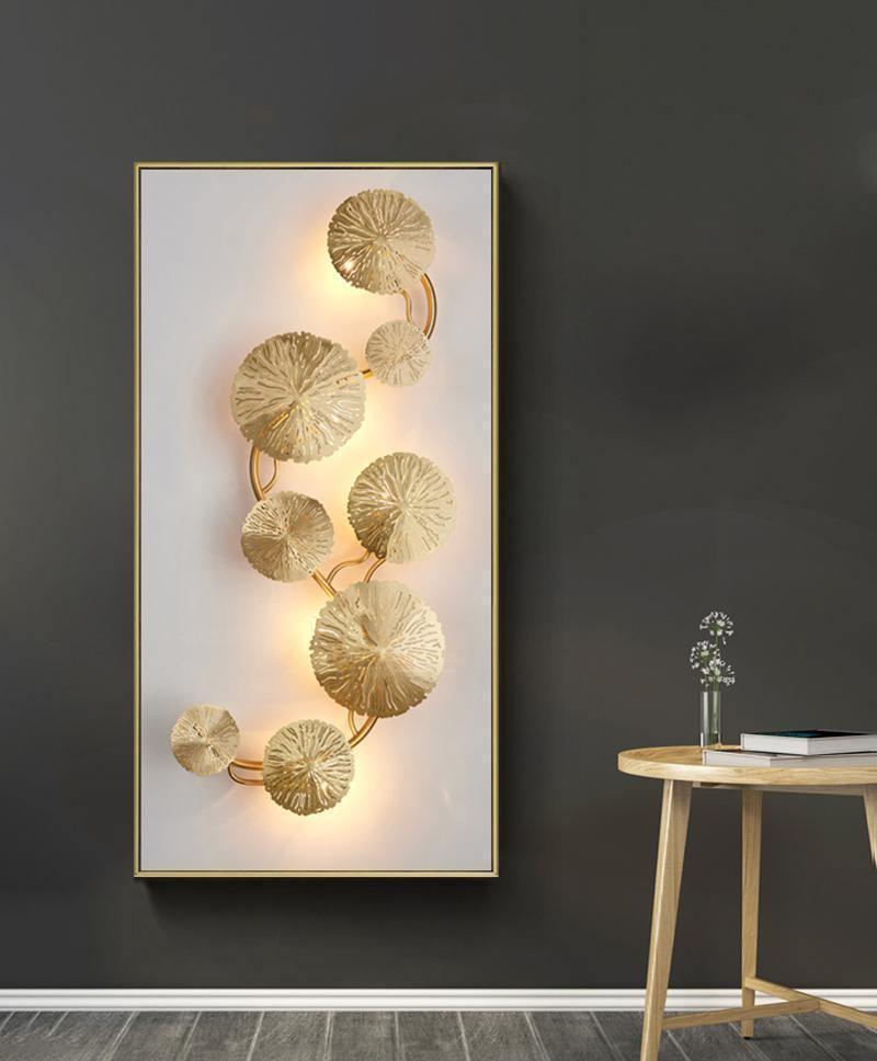 Pure Copper Lotus Leaf Wall Sconce