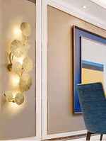 Pure Copper Lotus Leaf Wall Sconce