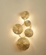Pure Copper Lotus Leaf Wall Sconce