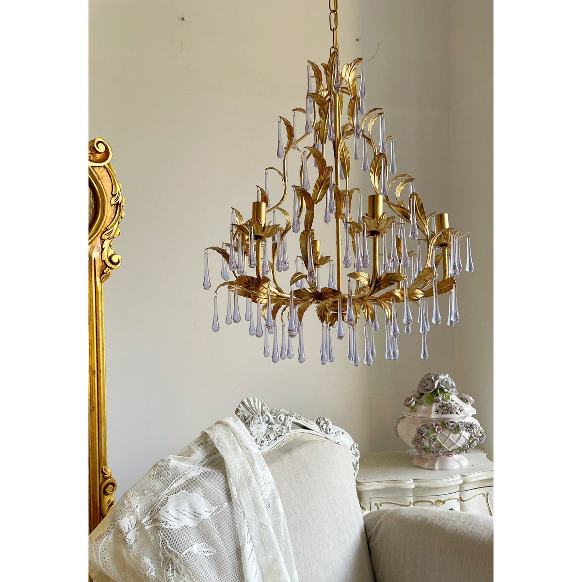 purple-glass-birdcage-chandelier