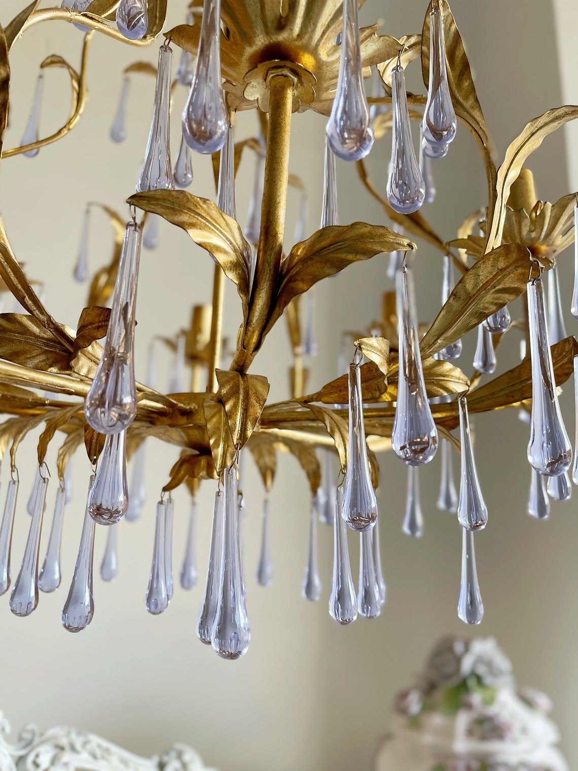 purple-glass-birdcage-chandelier