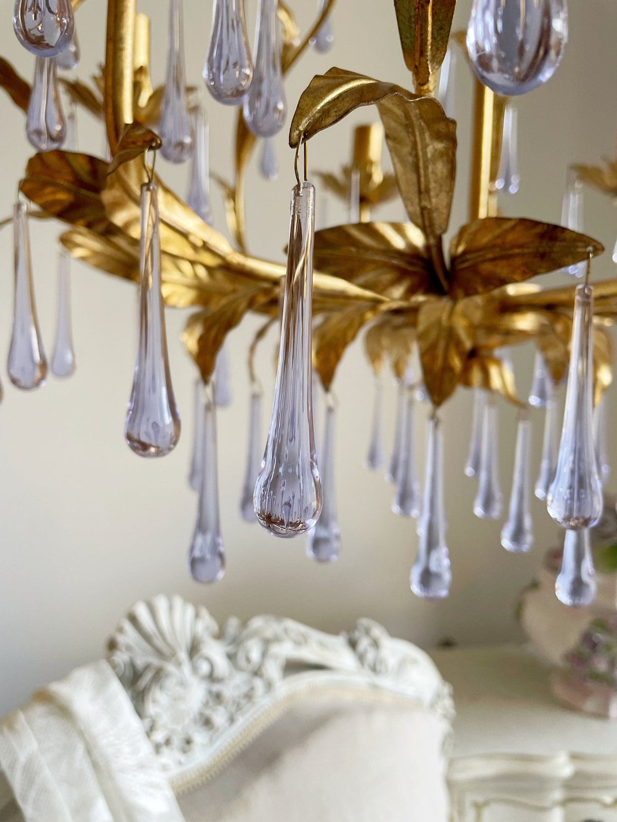 purple-glass-birdcage-chandelier