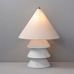 Pyralis Onyx Table Lamp – Sculptural Natural Stone Illumination