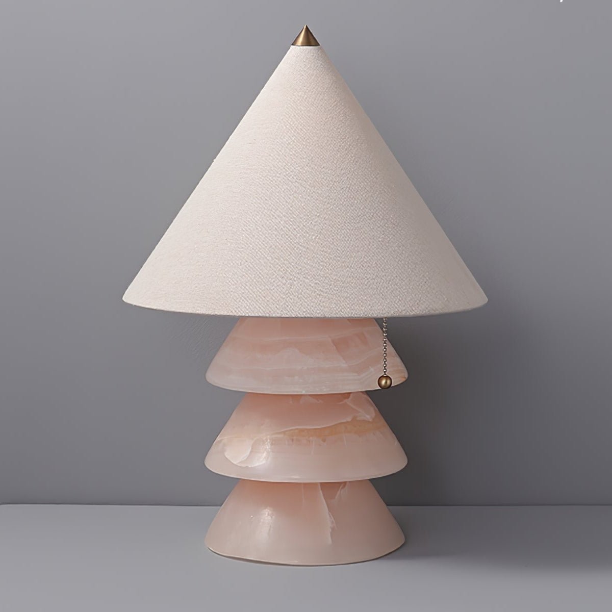 Pyralis Onyx Table Lamp – Sculptural Natural Stone Illumination
