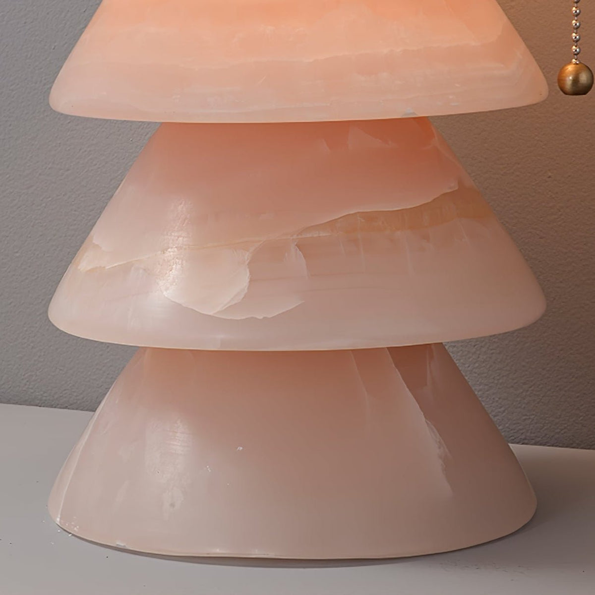 Pyralis Onyx Table Lamp – Sculptural Natural Stone Illumination