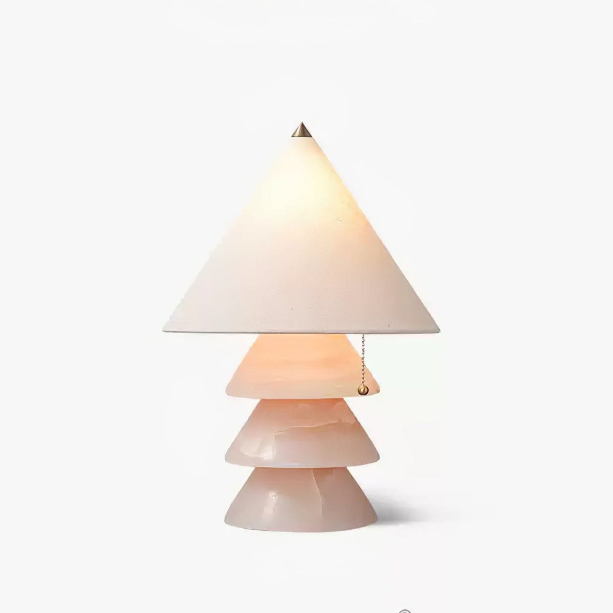 Pyralis Onyx Table Lamp – Sculptural Natural Stone Illumination