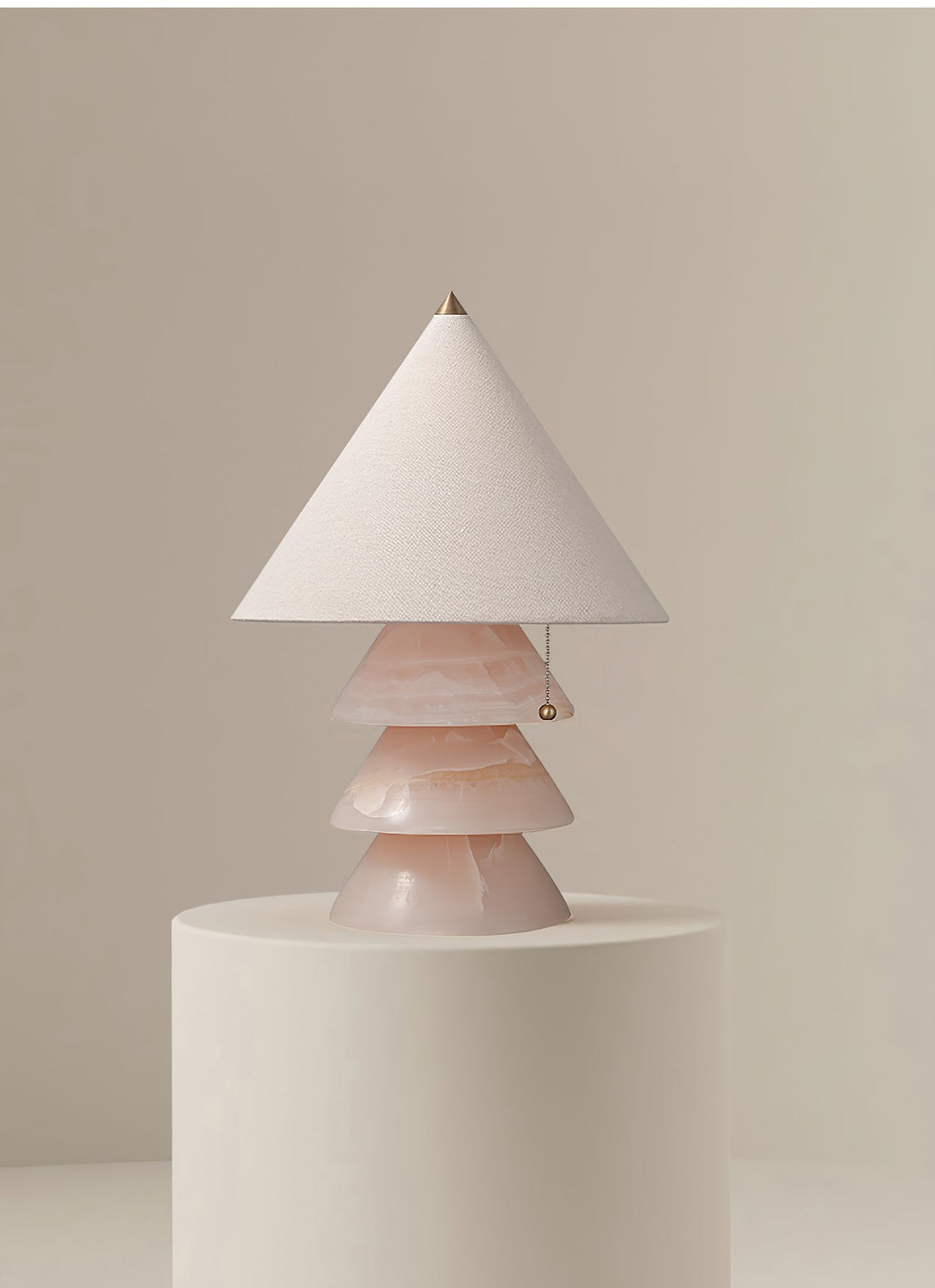 Pyralis Onyx Table Lamp – Sculptural Natural Stone Illumination