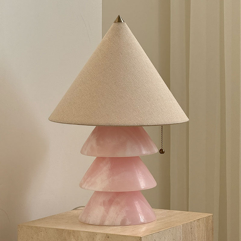 Pyralis Onyx Table Lamp – Sculptural Natural Stone Illumination