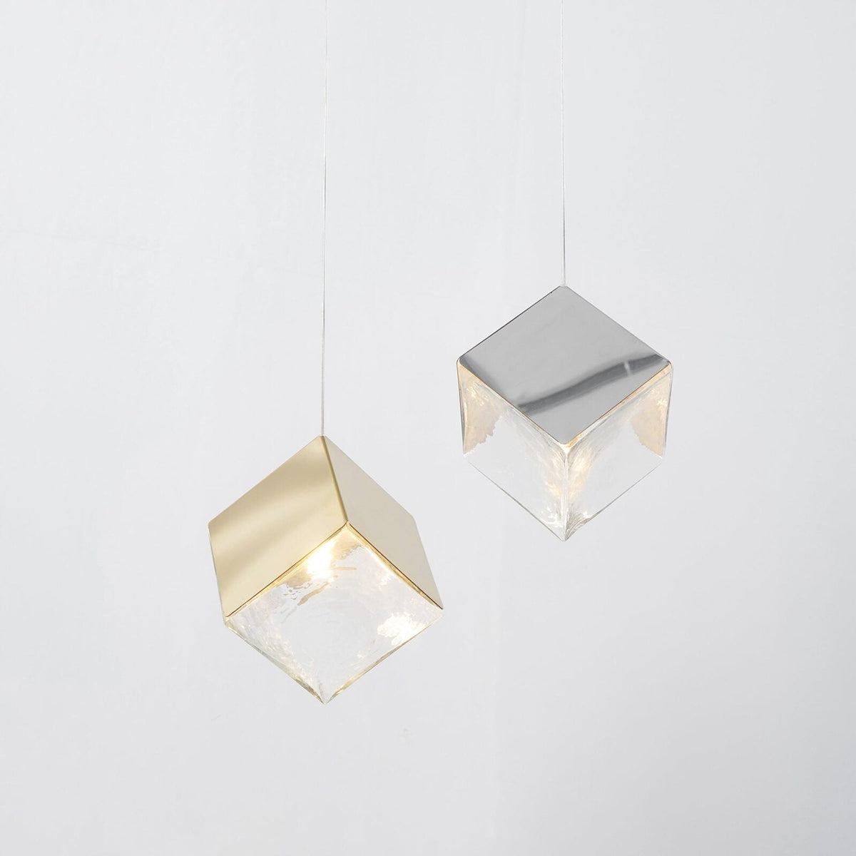 Pyrite chandelier