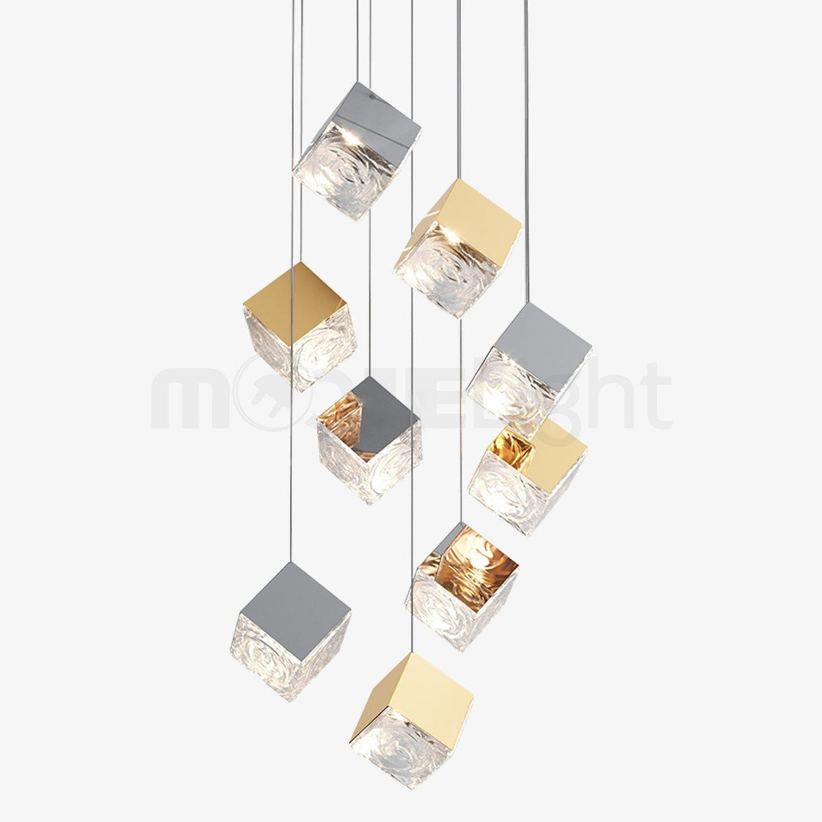 Pyrite chandelier