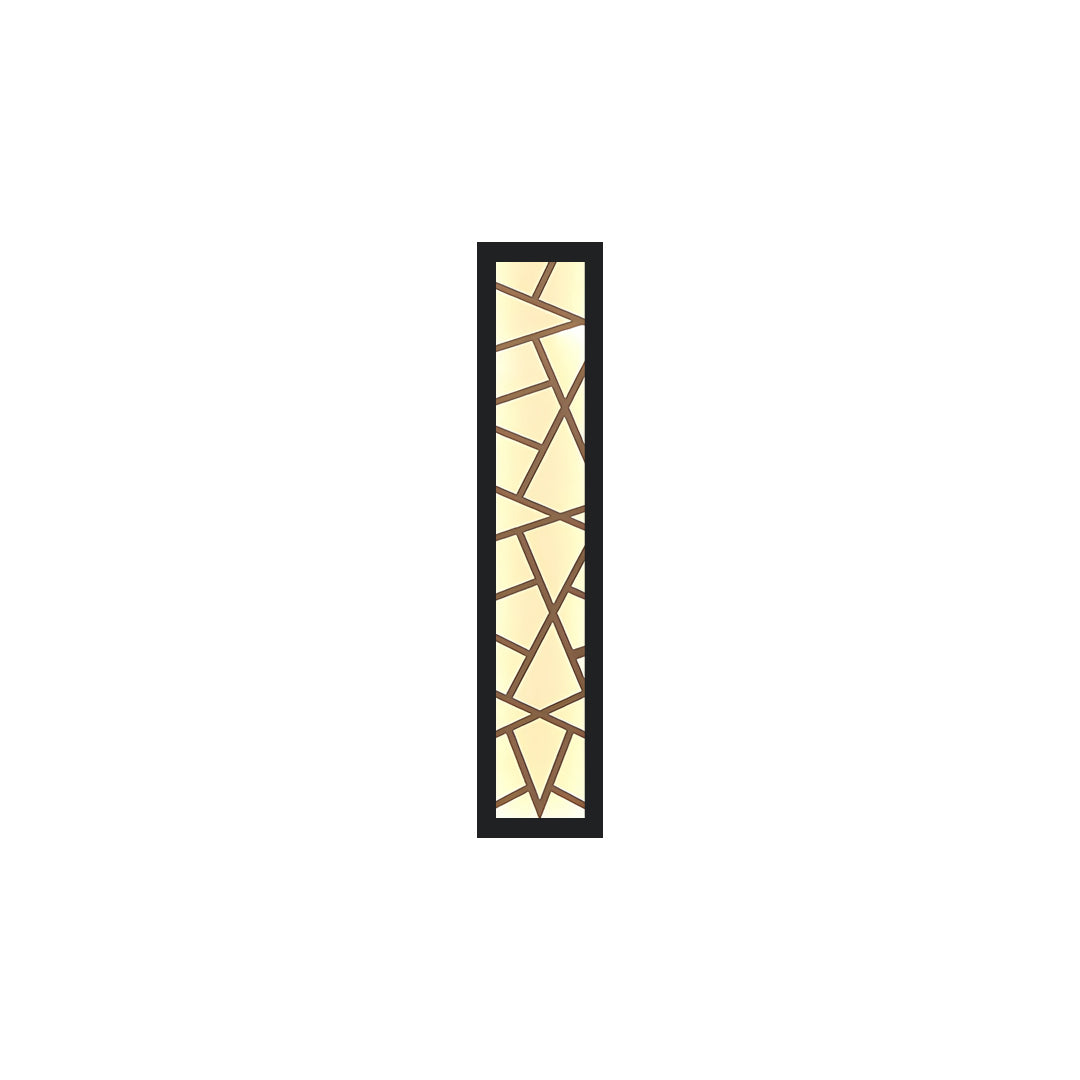 Linear Outdoor Wall Light in Black with Integrated LED, Weatherproof Minimalist Design