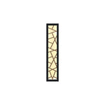 Linear Outdoor Wall Light in Black with Integrated LED, Weatherproof Minimalist Design