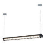 Linear LED Pendant Light with Vintage Industrial Design