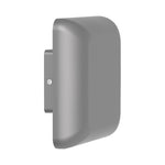 Minimalist Geometric Outdoor Wall Sconce in Gray Die-Cast Aluminum