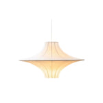 Silk Ambient Pendant Light with Adjustable Drop, Modern Japanese Style Ceiling Lamp