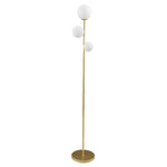Aurelia Triple Globe Floor Lamp – Modern Sculptural Standing Light in Gold, Black, or White
