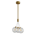 Aurelia Bubble Chandelier in Solid Copper, Modern Minimalist Ceiling Light