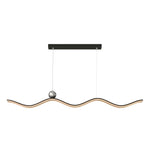 Wave Linear LED Pendant Light – Modern Aluminum Suspension Lamp