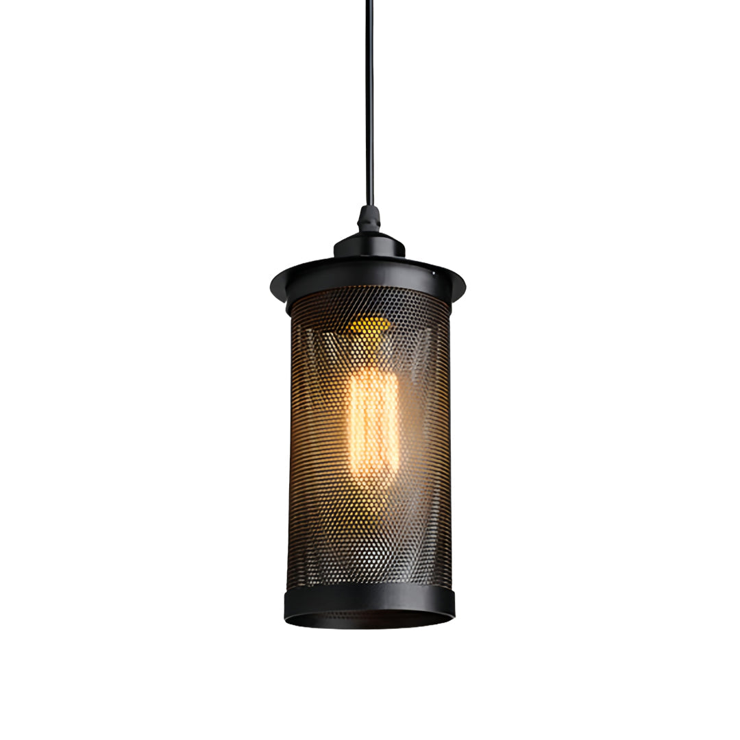 Industrial Iron Pendant Light with Three E27 Bulbs, Adjustable Chain