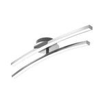 Aura Dual LED Semi Flush Mount Ceiling Light with Rotating Strips