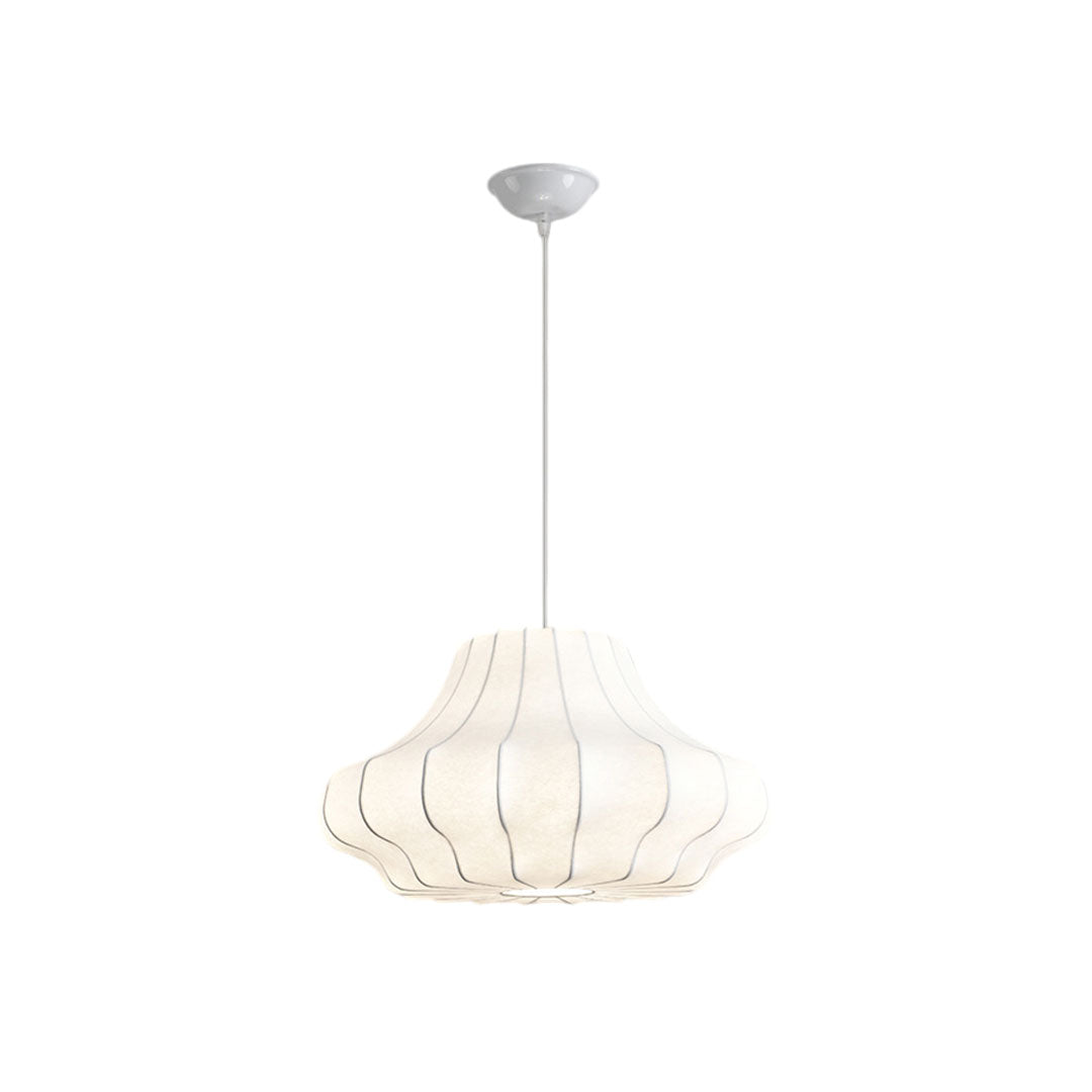 Silk Pendant Light – Japanese Vintage Minimalist Ceiling Lamp