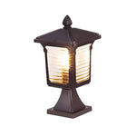 Modern Pillar Lights for Gate – Minimalist Outdoor Post Lighting in Black