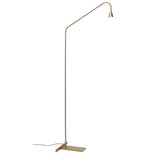 Black and Gold LED Floor Lamp – Minimalist Reading Light for Modern Interiors