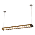 Linear LED Pendant Light with Vintage Industrial Design