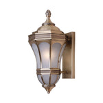 Solid Copper Vintage Outdoor Wall Sconce with Clear Glass Shade