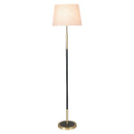 Wrought Iron Floor Lamp with Fabric Shade – Vintage Country Style