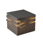 Modern Stainless Steel Outdoor Pillar Light with Solar & Hardwired Options