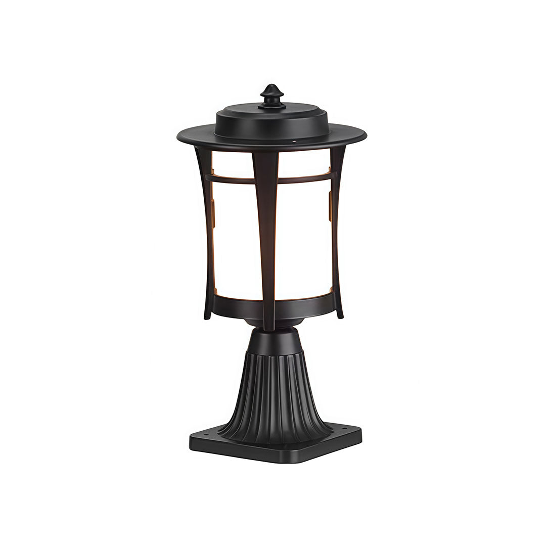 Modern Pillar Lights for Gate – Minimalist Outdoor Post Lighting in Black