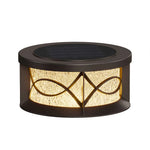 Round Outdoor Pillar Lights Waterproof Aluminum LED Post Light