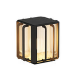 Modern Outdoor Pillar Lantern in Stainless Steel for Fence and Gate