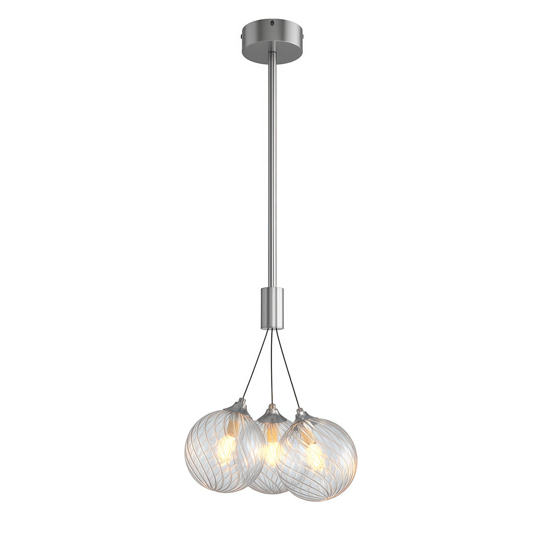 Aurelia Bubble Chandelier in Solid Copper, Modern Minimalist Ceiling Light